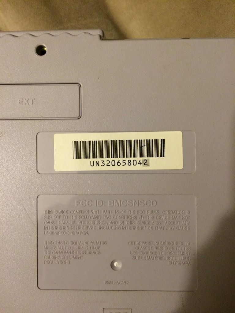 Snes 1 Chip Serial Number