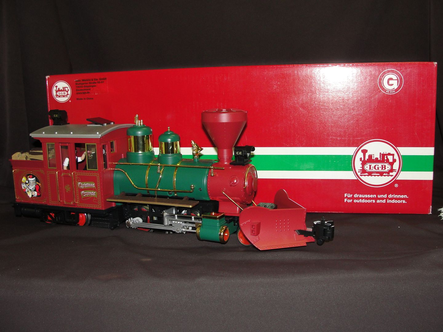 LGB 24253 Christmas Forney Steam Locomotive G-Scale Train In Original ...