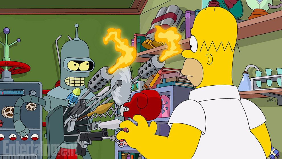 Simpsonovci sa spoja s Futuramou! Zabije Bender Barta?