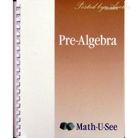 Math U See - Pre-Algebra 1 Math U See - Pre-Algebra 1
