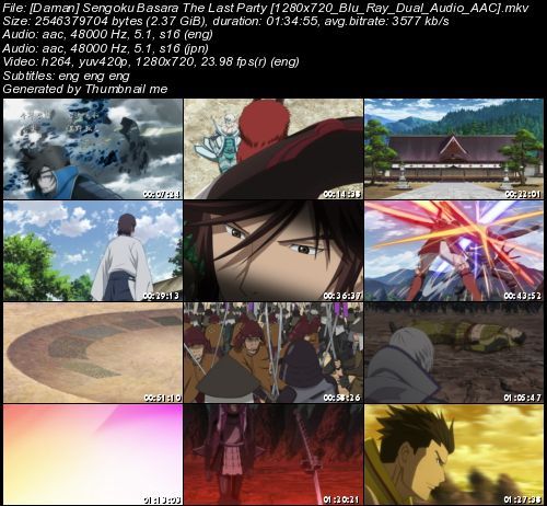 Sengoku Basara - Samurai Kings: The Movie BDRip 720p (Dual - Audio) Sengoku Basara - Samurai Kings: The Movie BDRip 720p (Dual - Audio)