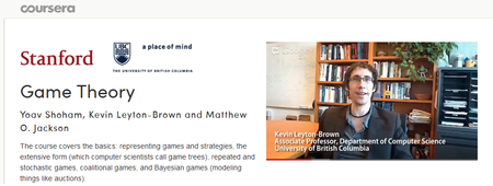 Stanford University: Coursera - Game Theory - DVD (2012) Stanford University: Coursera - Game Theory - DVD (2012)