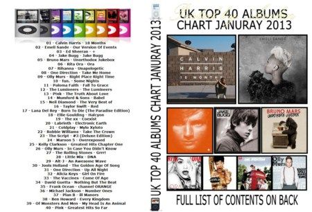 UK Top 40 Albums Chart January 2013 - OverDrive-RG UK Top 40 Albums Chart January 2013 - OverDrive-RG