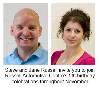 Russell Automotive Centre celebrate their 5th birthday