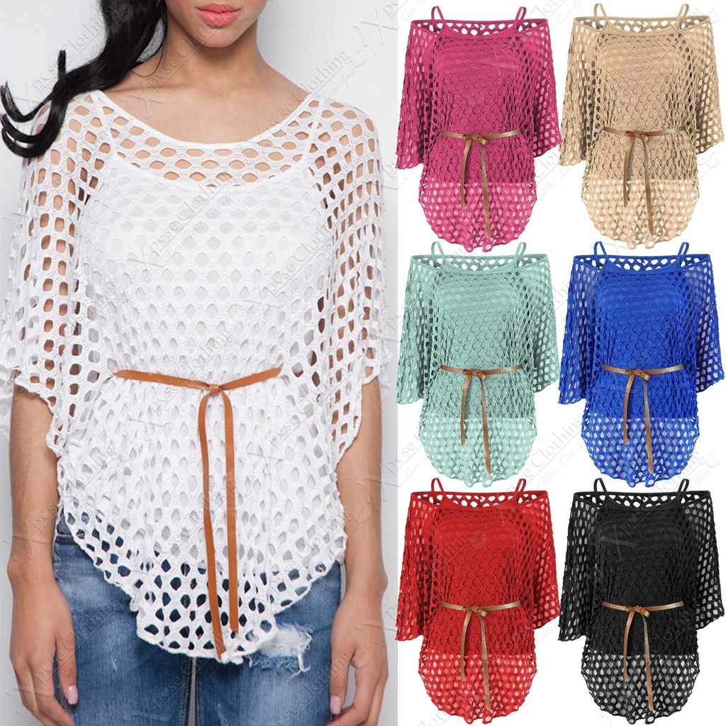 new fishnet batwing top 2in1 vest lined blouse new fishnet batwing top 2in1 vest lined blouse