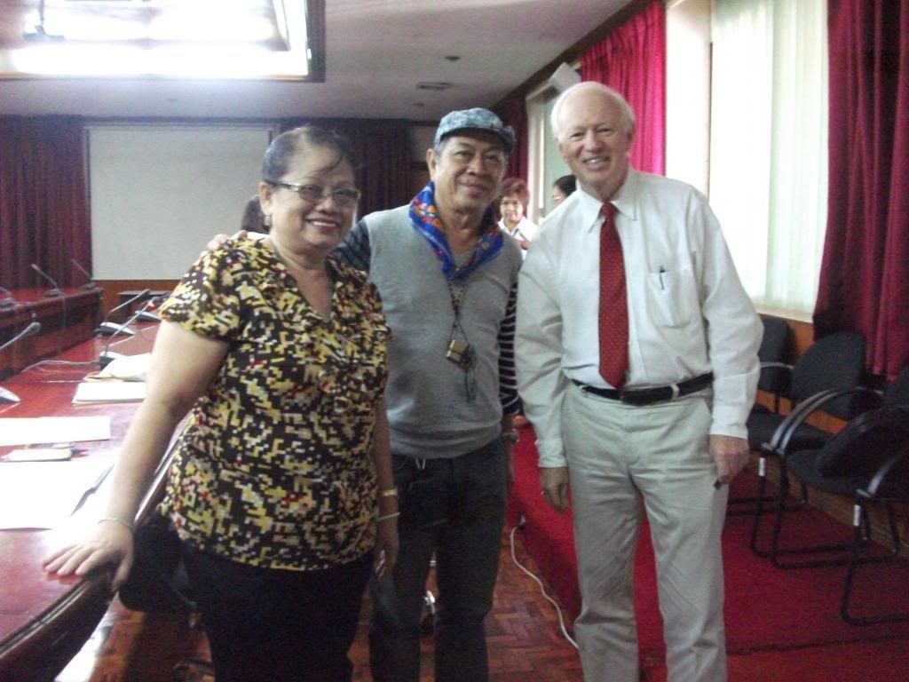 Don Peterson courtesy call to the Philpost officials Collectors