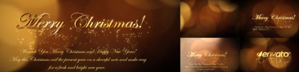 Christmas New Year Greetings Card After Effects Templates