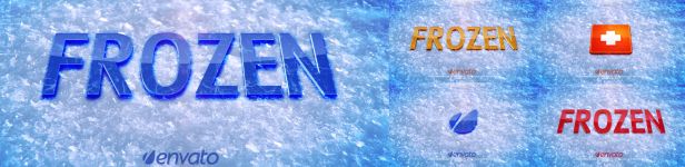 Frozen Ice And Snow Logo Reveal Title After Effects Templates