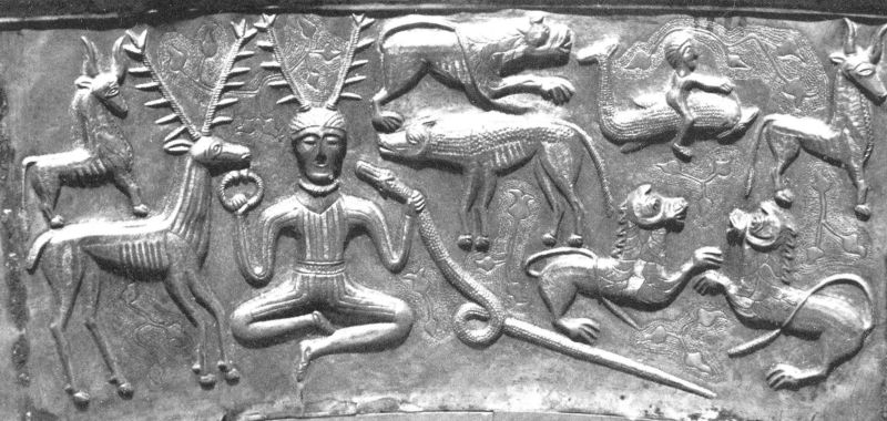 Esus-Cernunnos, der Gott mit dem Hirschgeweih
