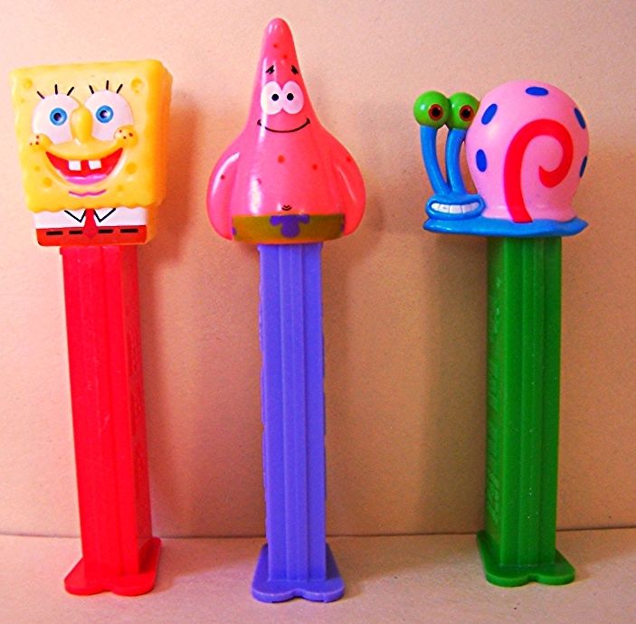 The Pez Kid: Spongebob / Patrick / Gary