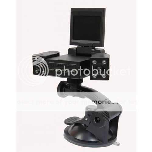 Dual Lens Camera Cam Car DVR Vehicle Digital Video Recorder Camcorder 8 LED New